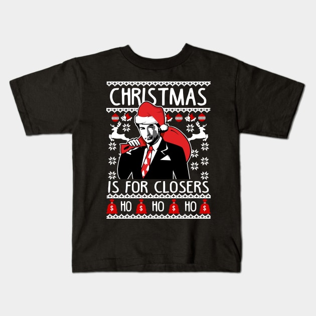 Funny Ugly Christmas Sweater For Sales/Marketing People Kids T-Shirt by KsuAnn